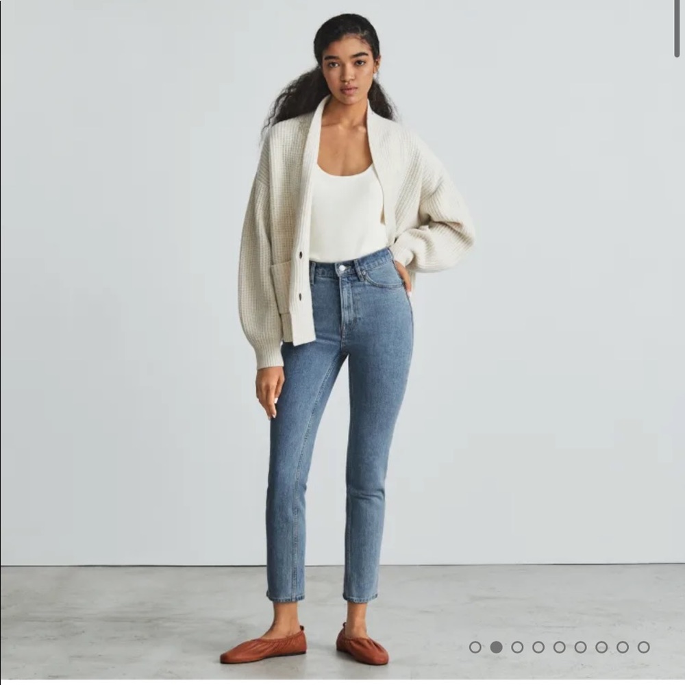 Everlane Original Cheeky Jean 28 Crop Stone-washed sky